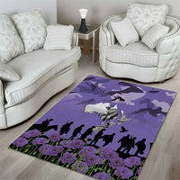 ANZAC Day Area Rug Lest We Forget the Animals Too LT19 - Polynesian Pride