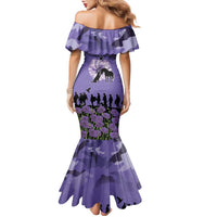 ANZAC Day Family Matching Mermaid Dress and Hawaiian Shirt Lest We Forget the Animals Too LT19 - Polynesian Pride