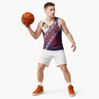 American Samoa Flag Day Basketball Jersey Polynesian Tribal Tattoo Eagle Art LT19 - Polynesian Pride