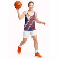American Samoa Flag Day Basketball Jersey Polynesian Tribal Tattoo Eagle Art LT19 - Polynesian Pride