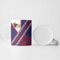 American Samoa Flag Day Ceramic Mug Polynesian Tribal Tattoo Eagle Art LT19 - Polynesian Pride