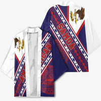 American Samoa Flag Day Kimono Polynesian Tribal Tattoo Eagle Art LT19 - Polynesian Pride