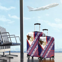 American Samoa Flag Day Luggage Cover Polynesian Tribal Tattoo Eagle Art LT19 - Polynesian Pride