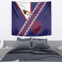 American Samoa Flag Day Tapestry Polynesian Tribal Tattoo Eagle Art LT19 - Polynesian Pride