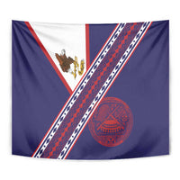 American Samoa Flag Day Tapestry Polynesian Tribal Tattoo Eagle Art LT19 - Polynesian Pride