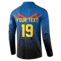 Custom World Football 2026 DR Congo Button Sweatshirt Les Leopards Coupe du Monde Glory