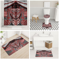 Aotearoa Iwi Ngapuhi Bathroom Set Maori Kowhaiwhai Pattern