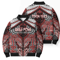 Aotearoa Iwi Ngapuhi Personalised Bomber Puffer Jacket Maori Kowhaiwhai Pattern