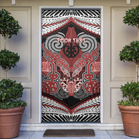 Aotearoa Iwi Ngapuhi Personalised Door Cover Maori Kowhaiwhai Pattern