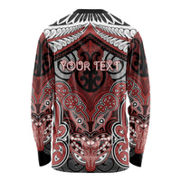 Aotearoa Iwi Ngapuhi Personalised Long Sleeve Shirt Maori Kowhaiwhai Pattern
