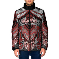 Aotearoa Iwi Ngapuhi Personalised Padded Jacket Maori Kowhaiwhai Pattern