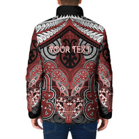 Aotearoa Iwi Ngapuhi Personalised Padded Jacket Maori Kowhaiwhai Pattern