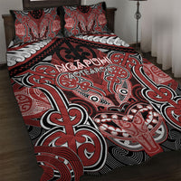 Aotearoa Iwi Ngapuhi Quilt Bed Set Maori Kowhaiwhai Pattern