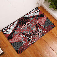 Aotearoa Iwi Ngapuhi Rubber Doormat Maori Kowhaiwhai Pattern