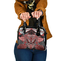 Aotearoa Iwi Ngapuhi Shoulder Handbag Maori Kowhaiwhai Pattern