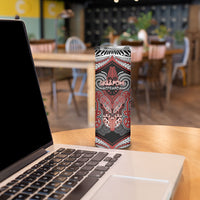 Aotearoa Iwi Ngapuhi Personalised Skinny Tumbler Maori Kowhaiwhai Pattern