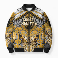 Aotearoa Iwi Ngati Whatua Personalised Bomber Puffer Jacket Maori Kowhaiwhai Pattern
