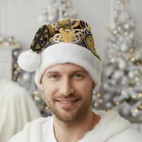 Aotearoa Iwi Ngati Whatua Personalised Christmas Santa Hat Maori Kowhaiwhai Pattern