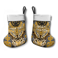 Aotearoa Iwi Ngati Whatua Personalised Christmas Stocking Maori Kowhaiwhai Pattern