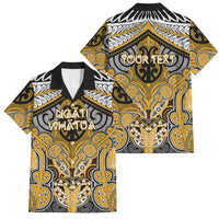 Aotearoa Iwi Ngati Whatua Personalised Family Matching Tank Maxi Dress and Hawaiian Shirt Maori Kowhaiwhai Pattern