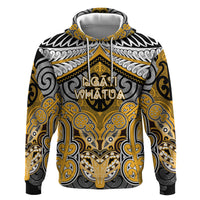 Aotearoa Iwi Ngati Whatua Personalised Hoodie Maori Kowhaiwhai Pattern