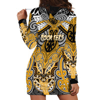 Aotearoa Iwi Ngati Whatua Personalised Hoodie Dress Maori Kowhaiwhai Pattern