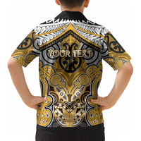 Aotearoa Iwi Ngati Whatua Personalised Kid Hawaiian Shirt Maori Kowhaiwhai Pattern