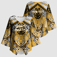 Aotearoa Iwi Ngati Whatua Personalised Kimono Sleeve Blouse Maori Kowhaiwhai Pattern