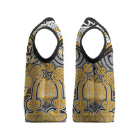 Aotearoa Iwi Ngati Whatua Personalised Christmas Knitted V-Neck Vest Maori Kowhaiwhai Pattern