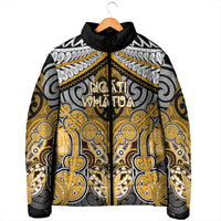 Aotearoa Iwi Ngati Whatua Personalised Padded Jacket Maori Kowhaiwhai Pattern