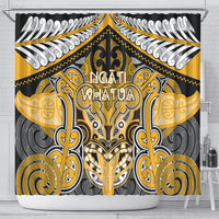 Aotearoa Iwi Ngati Whatua Shower Curtain Maori Kowhaiwhai Pattern