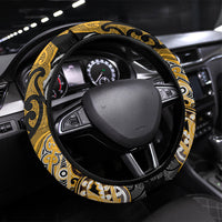 Aotearoa Iwi Ngati Whatua Steering Wheel Cover Maori Kowhaiwhai Pattern
