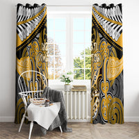 Aotearoa Iwi Ngati Whatua Window Curtain Maori Kowhaiwhai Pattern