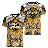Aotearoa Iwi Ngati Whatua Personalised Women V-Neck T-Shirt Maori Kowhaiwhai Pattern