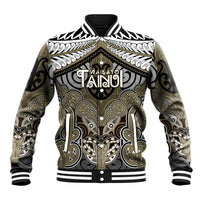 Aotearoa Iwi Waikato Tainui Personalised Baseball Jacket Maori Kowhaiwhai Pattern