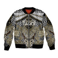 Aotearoa Iwi Waikato Tainui Personalised Bomber Jacket Maori Kowhaiwhai Pattern