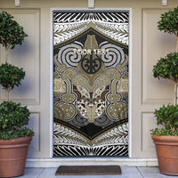 Aotearoa Iwi Waikato Tainui Personalised Door Cover Maori Kowhaiwhai Pattern