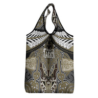 Aotearoa Iwi Waikato Tainui Grocery Bag Maori Kowhaiwhai Pattern