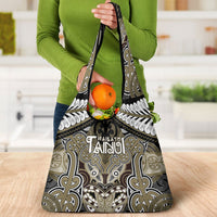 Aotearoa Iwi Waikato Tainui Grocery Bag Maori Kowhaiwhai Pattern