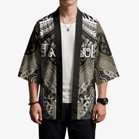 Aotearoa Iwi Waikato Tainui Personalised Kimono Maori Kowhaiwhai Pattern
