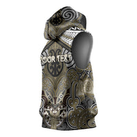 Aotearoa Iwi Waikato Tainui Personalised Sleeveless Hoodie Maori Kowhaiwhai Pattern