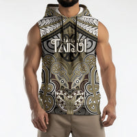 Aotearoa Iwi Waikato Tainui Personalised Sleeveless Hoodie Maori Kowhaiwhai Pattern