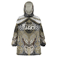 Aotearoa Iwi Waikato Tainui Personalised Wearable Blanket Hoodie Maori Kowhaiwhai Pattern