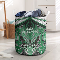 Aotearoa Iwi Ngati Maniapoto Laundry Basket Maori Kowhaiwhai Pattern