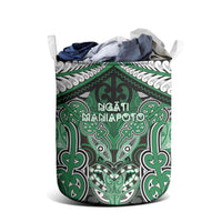 Aotearoa Iwi Ngati Maniapoto Laundry Basket Maori Kowhaiwhai Pattern
