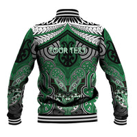 Aotearoa Iwi Ngati Maniapoto Personalised Baseball Jacket Maori Kowhaiwhai Pattern