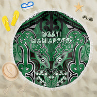 Aotearoa Iwi Ngati Maniapoto Beach Blanket Maori Kowhaiwhai Pattern