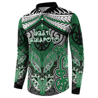 Aotearoa Iwi Ngati Maniapoto Personalised Button Sweatshirt Maori Kowhaiwhai Pattern