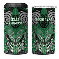 Aotearoa Iwi Ngati Maniapoto Personalised 4 in 1 Can Cooler Tumbler Maori Kowhaiwhai Pattern