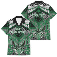 Aotearoa Iwi Ngati Maniapoto Personalised Family Matching Tank Maxi Dress and Hawaiian Shirt Maori Kowhaiwhai Pattern